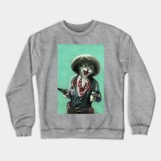 Vintage Kitten Cowgirl Crewneck Sweatshirt